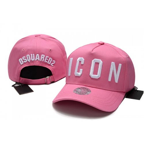Pink White Icon Baseball Cap